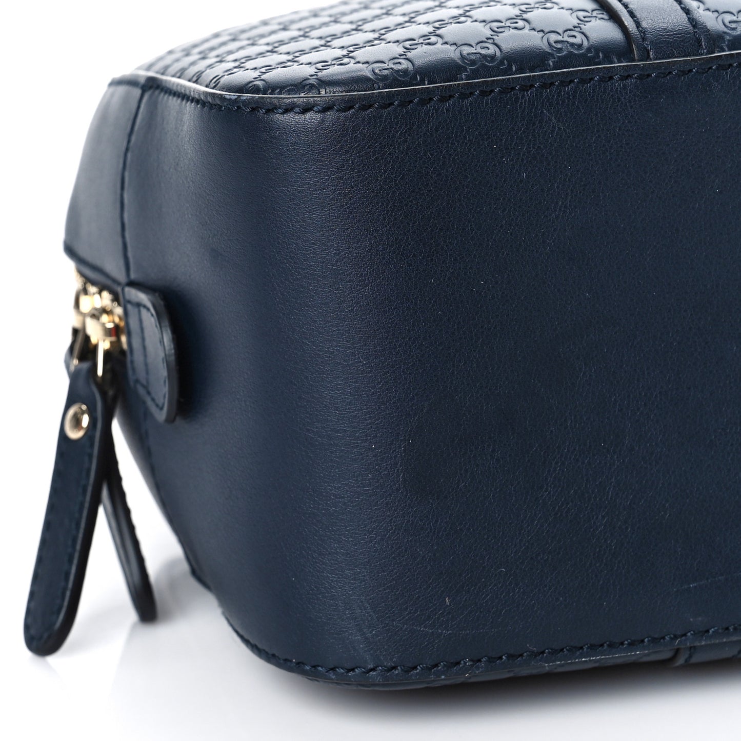 Microguccissima Medium Crossbody Bag Blue