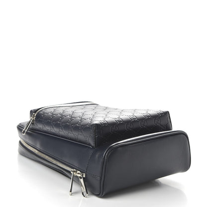 Gucci Guccissima Sling Backpack Blue 3 of 9