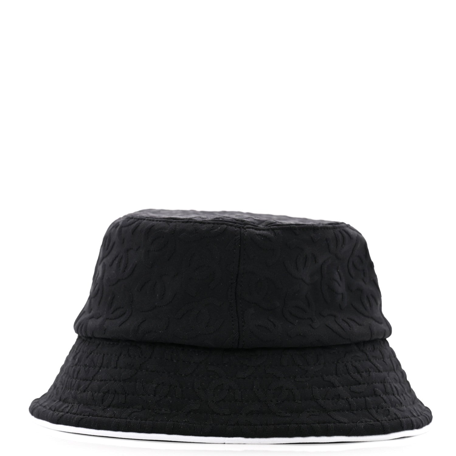 Chanel Mixed Fibers CC Bucket Hat M Black White 6 of 8