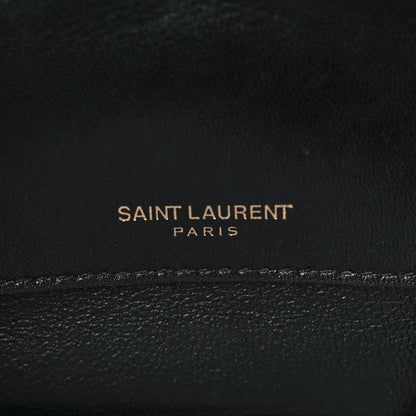 Saint Laurent Patent Calfskin Matelasse Monogram Medium Vicky Chain Bag Black 6 of 9