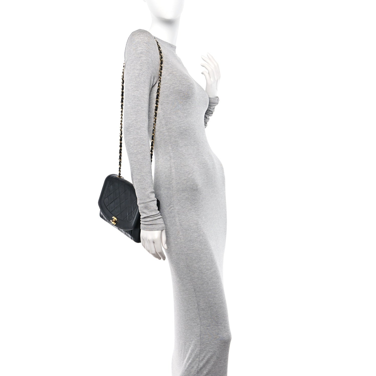 Chanel Lambskin Quilted Medium Single Flap Black 2 of 12