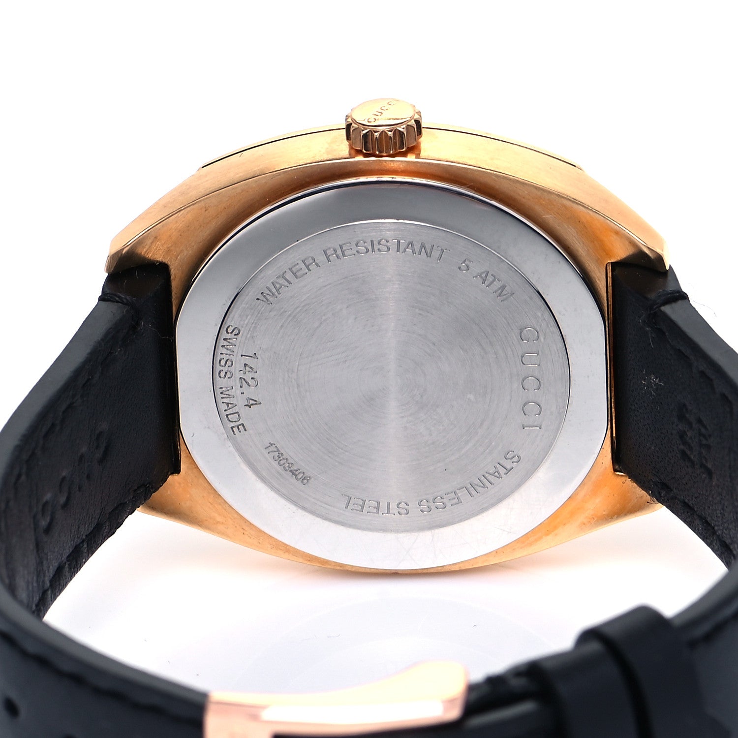Gucci Stainless Steel Calfskin 36mm GG2570 Watch Black 4 of 5