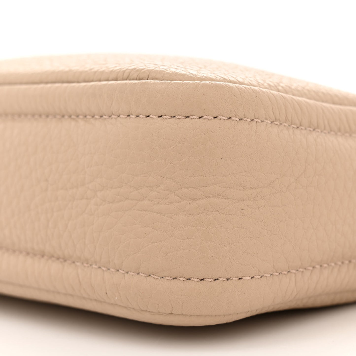 Vitello Daino Soft Small Camera Crossbody Sand