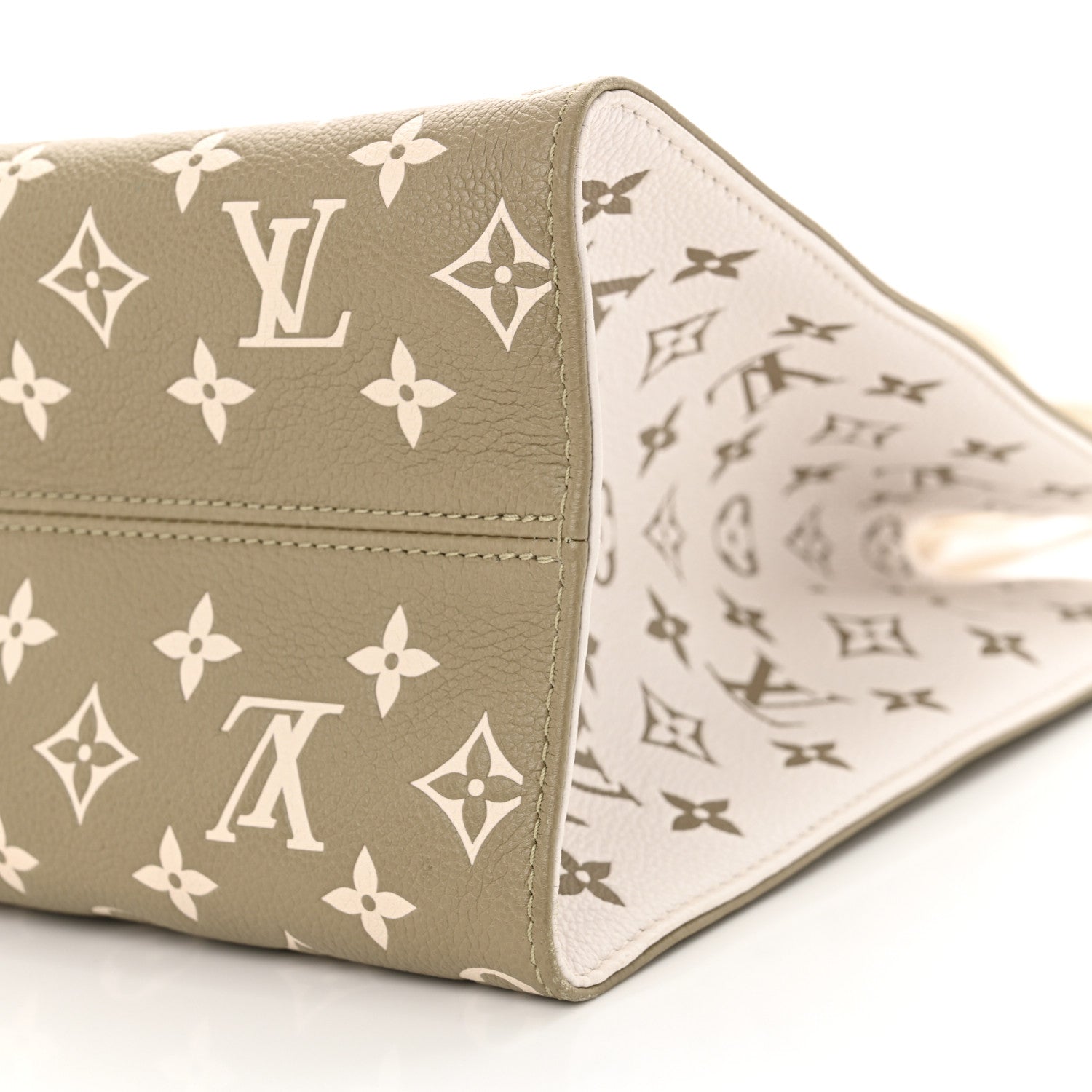 Louis Vuitton Empreinte Monogram Spring In The City Onthego MM Kaki Beige Cream 10 of 10
