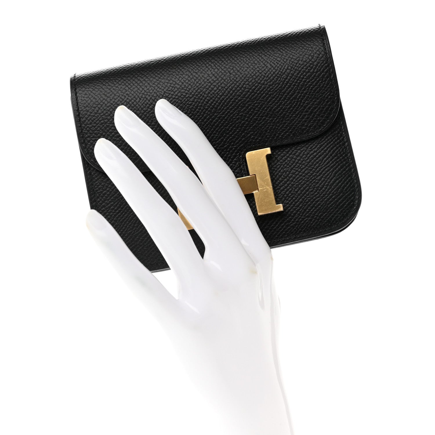 Hermes Epsom Constance Slim Wallet Black 2 of 7