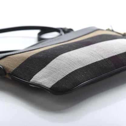 Burberry House Check Derby Peyton Crossbody Clutch Bag Black 6 of 9