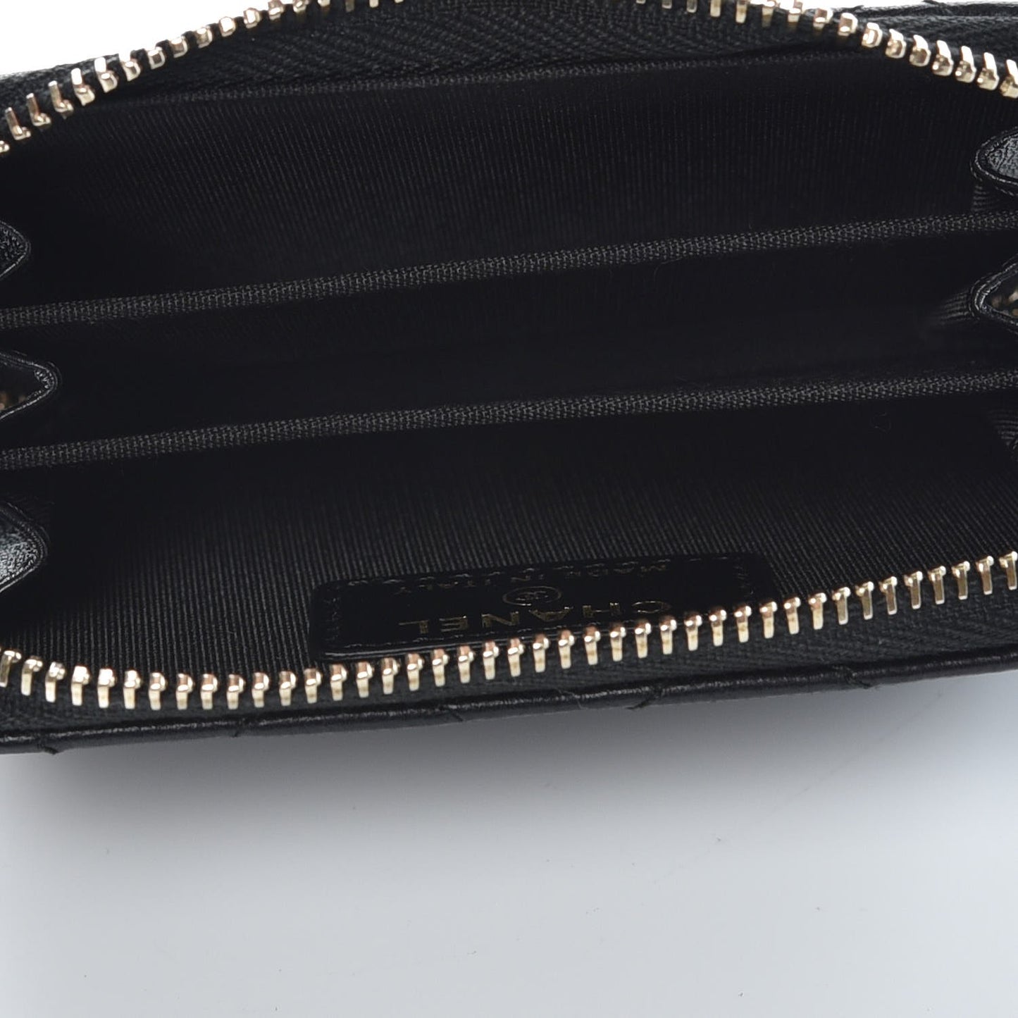 Lambskin Lucky Charms Zip Coin Purse Black