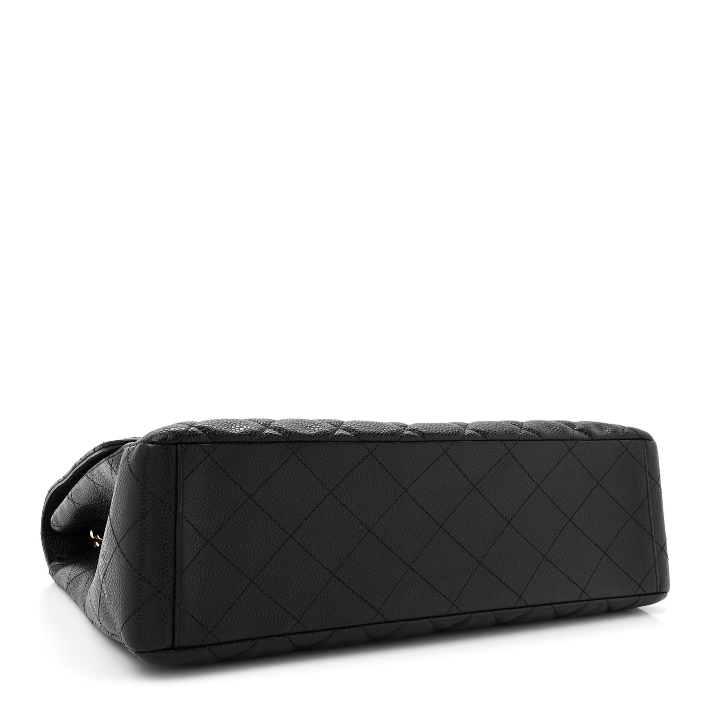 Caviar Quilted Maxi Single Flap Black