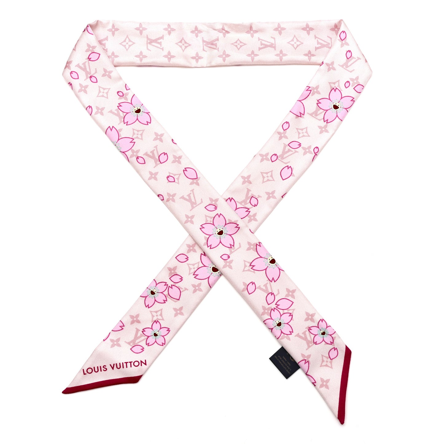 LV X TM Silk Monogram Cherry Blossom BB Bandeau Pink