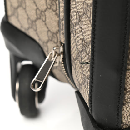 Gucci GG Supreme Monogram Calfskin Carry On Trolley Beige Ebony Black 11 of 11