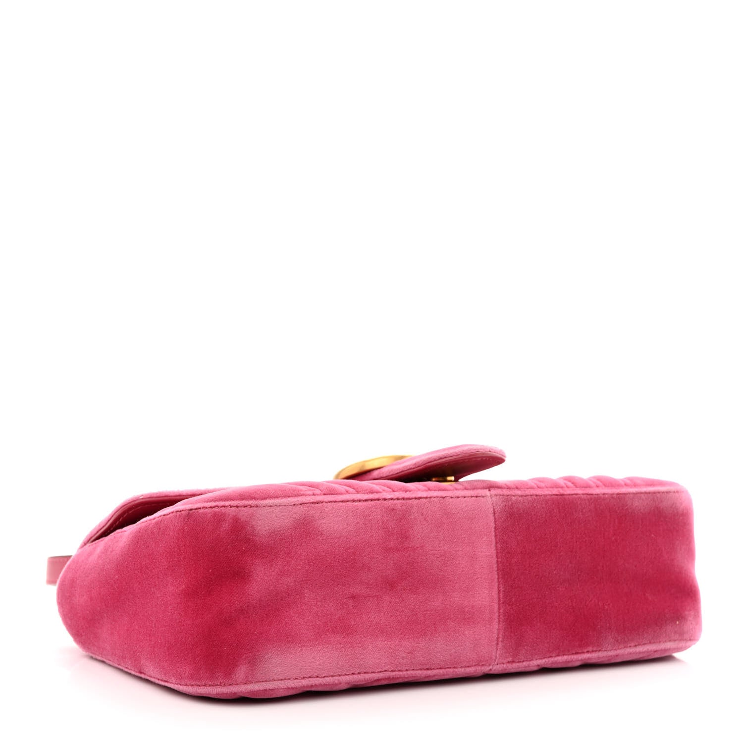 Gucci Velvet Matelasse Small GG Marmont Shoulder Bag Light Raspberry Rose 4 of 11
