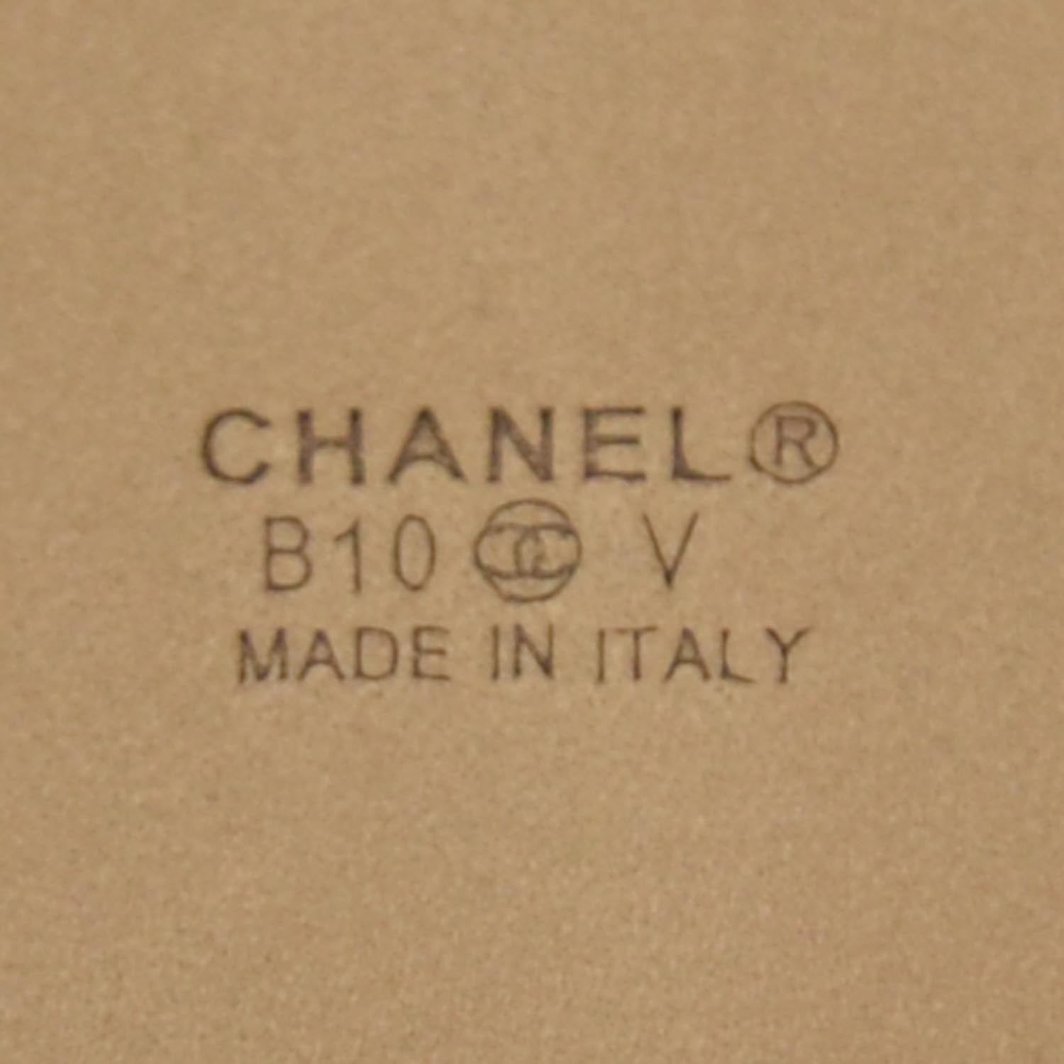 Chanel Leather CC Logo Belt 90 36 Black 5 of 7
