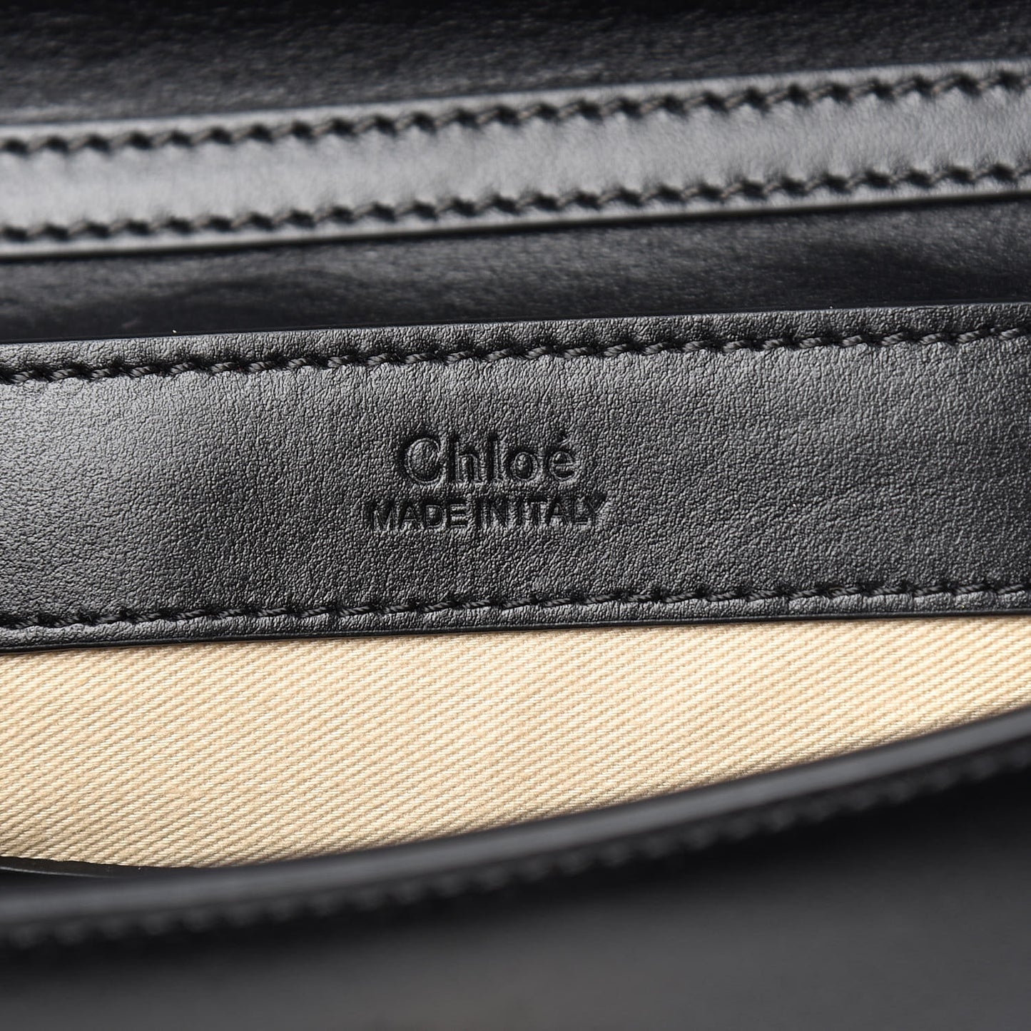 Calfskin Suede C Clutch With Chain Black