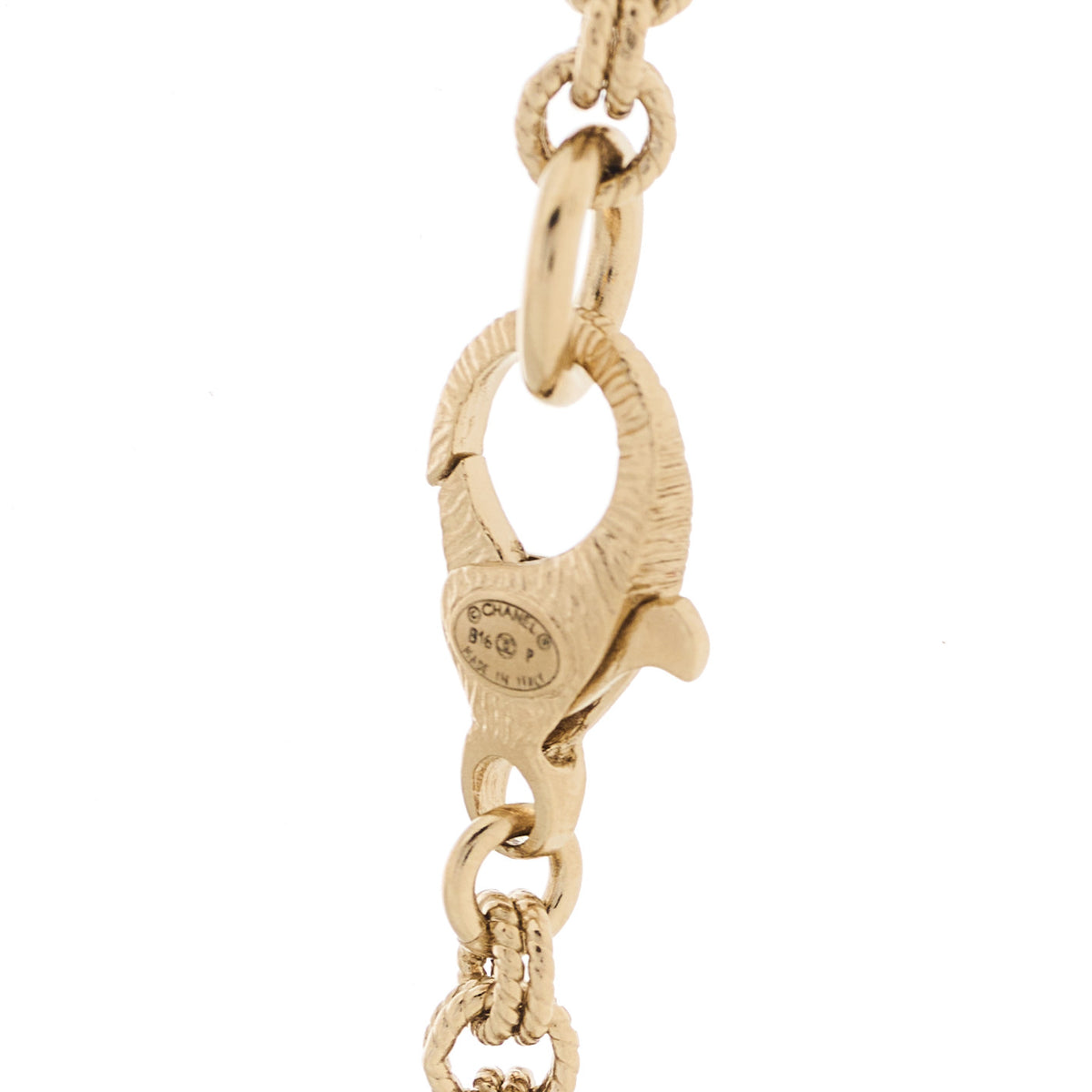 Chanel Pearl CC Long Necklace Gold 4 of 4