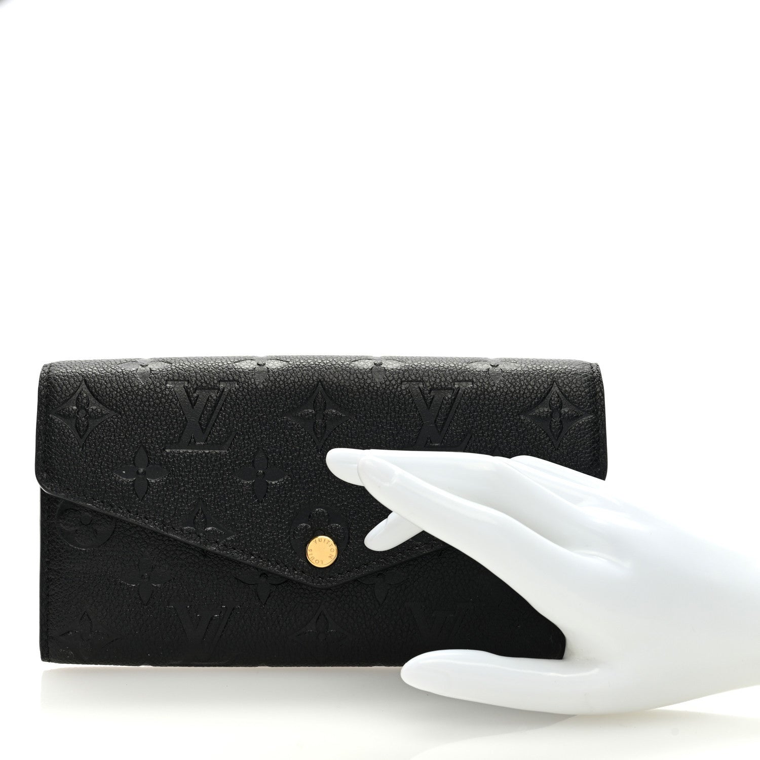 Louis Vuitton Empreinte Sarah Wallet NM Black 2 of 6