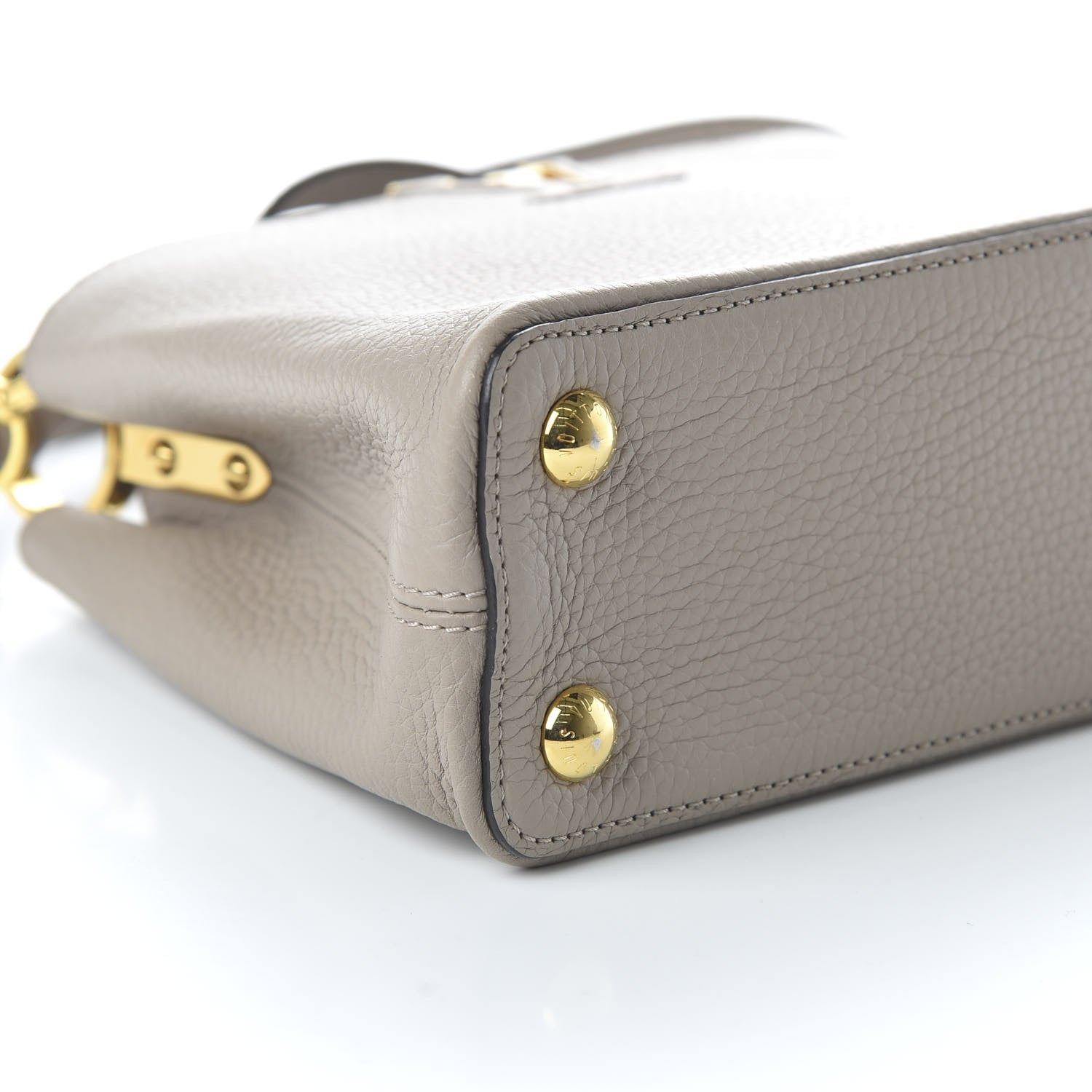 Louis Vuitton Taurillon Capucines BB Galet 6 of 9