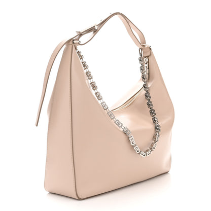 Givenchy Smooth Calfskin Small Moon Cut Out Shoulder Bag Dune 3 of 9