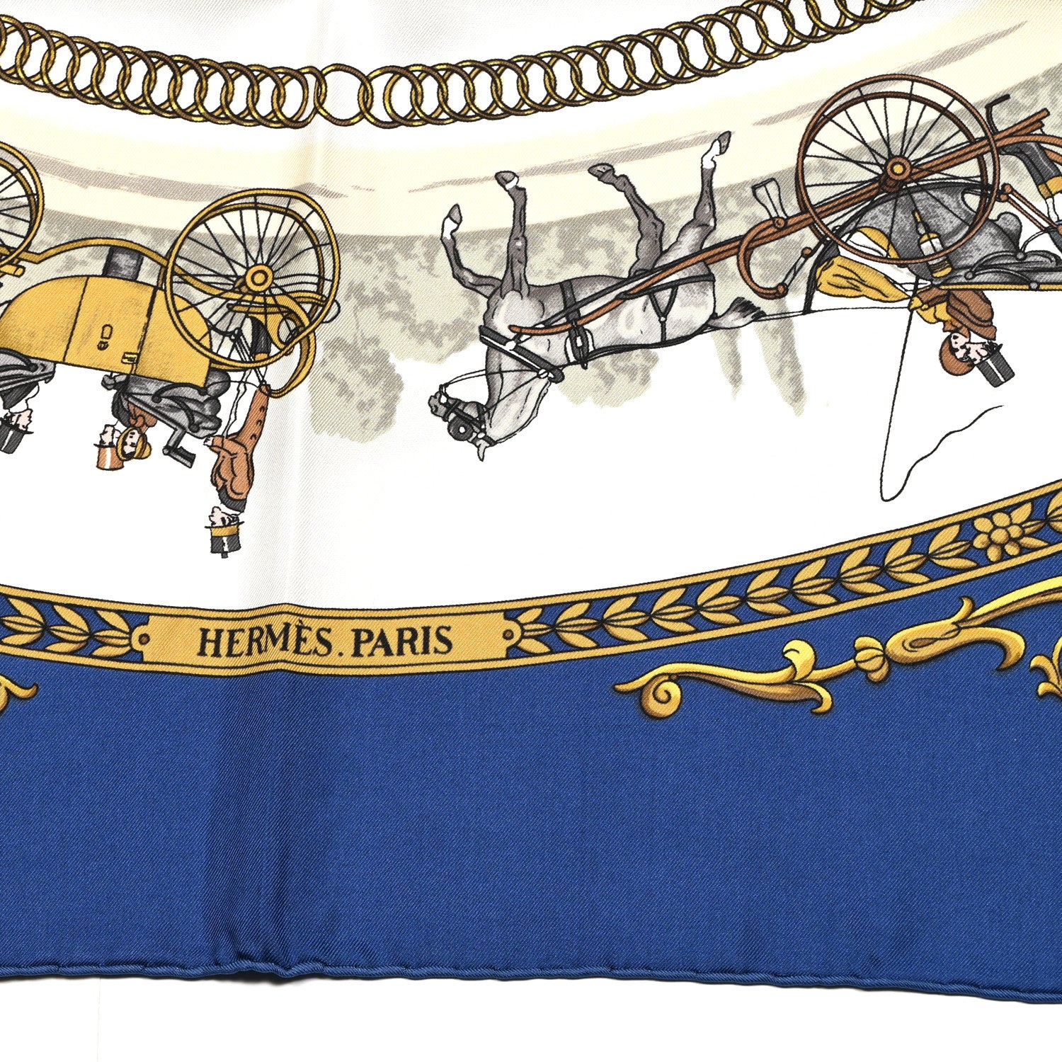 Hermes Silk La Promenade de Longchamps Scarf 90 2 of 5