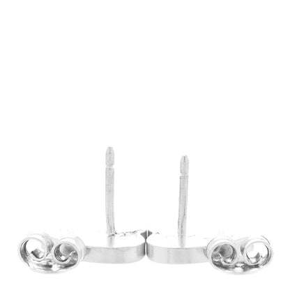 Gucci Sterling Silver Trademark Heart Stud Earrings 3 of 5
