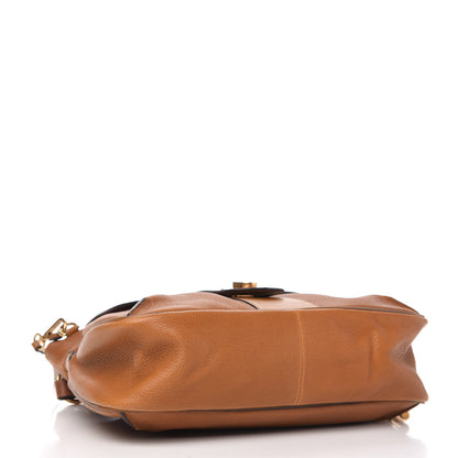 Chloe Grained Lambskin Medium Lexa Shoulder Bag Mustard Brown 4 of 10