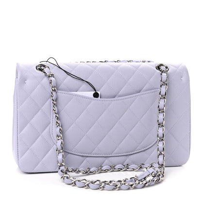Chanel Caviar Quilted Medium Double Flap Light Purple 2 of 10