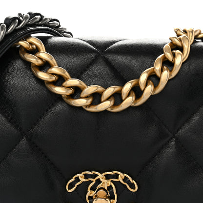 Chanel Lambskin Quilted Medium Chanel 19 Flap Black 8 of 10