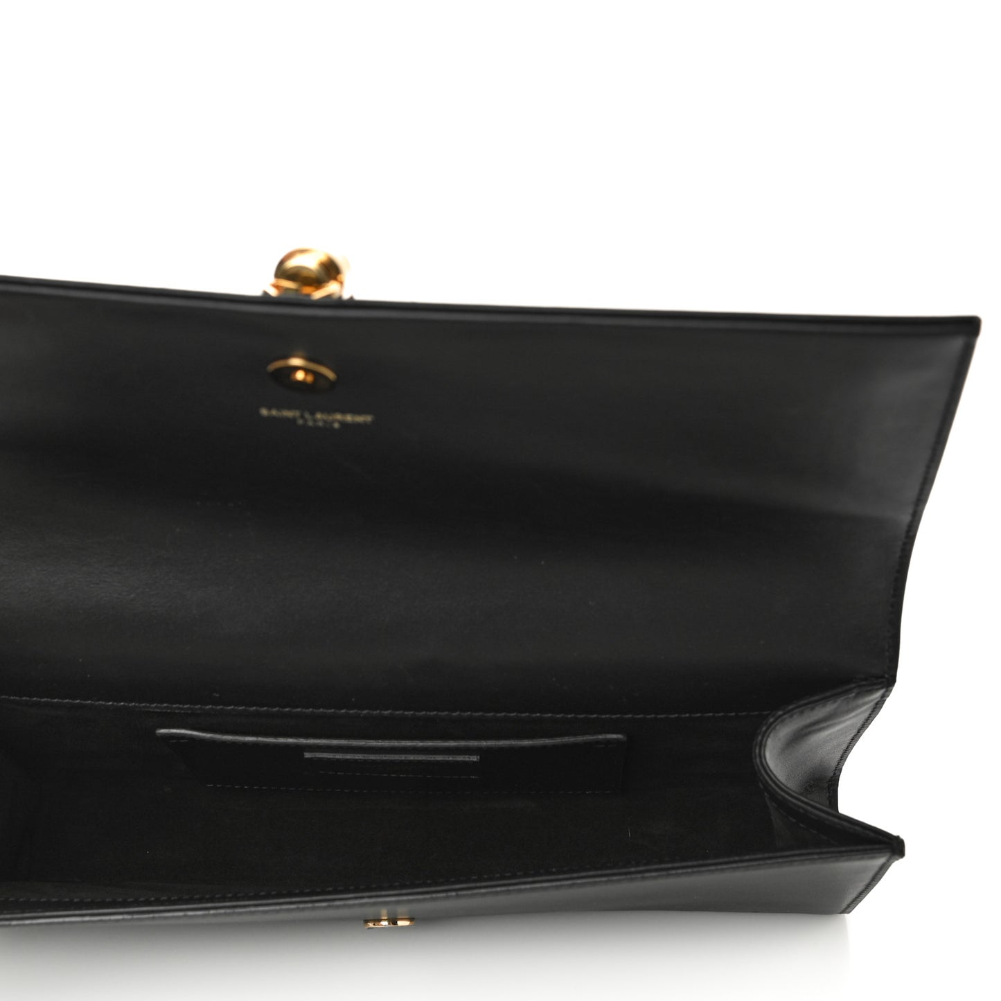 Calfskin Classic Monogram Tassel Clutch Black