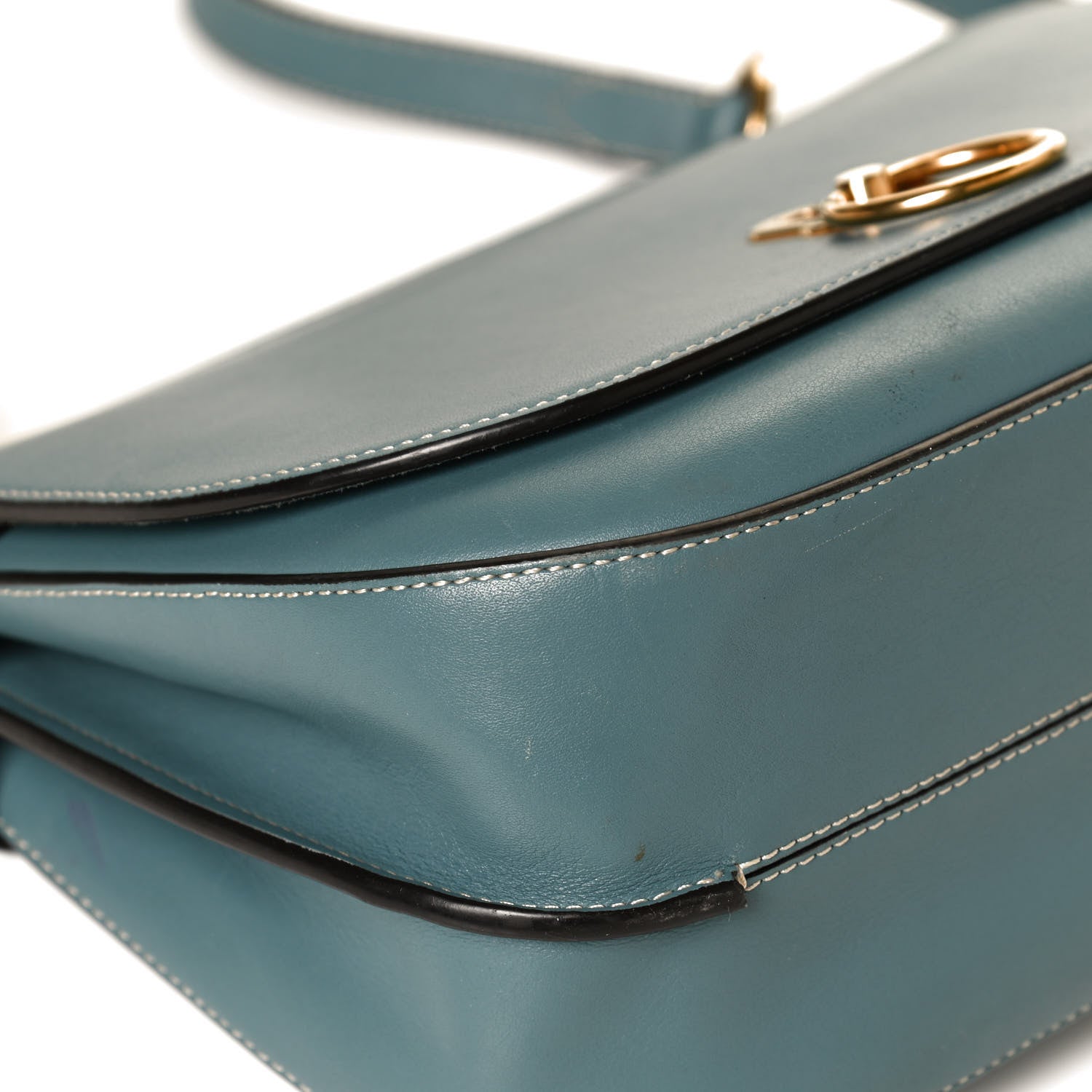 Mulberry Silky Calfskin Amberley Satchel Blue 10 of 14