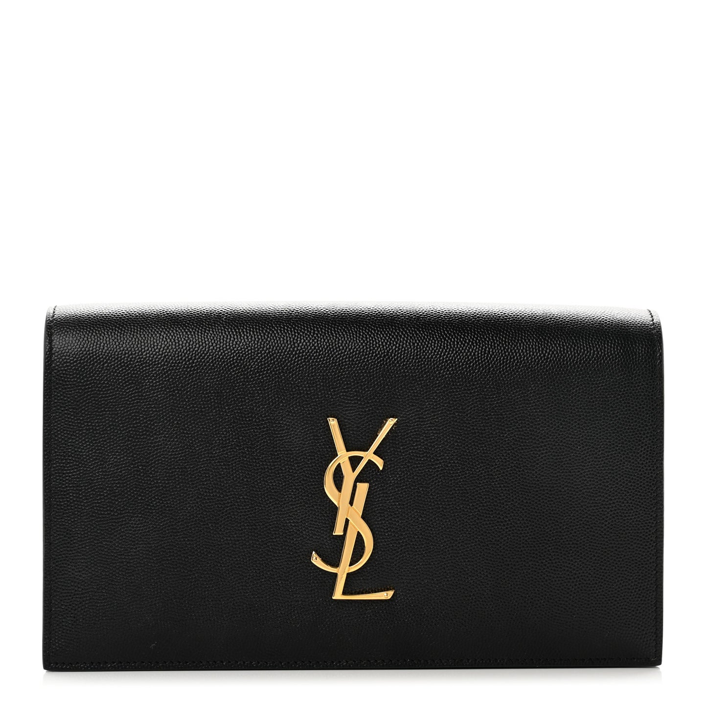 Grain De Poudre Classic Monogram Kate Clutch Black