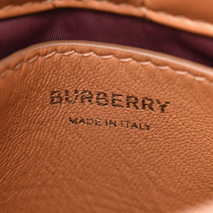 Burberry Lambskin Quilted Mini Lola Bucket Bag Maple Brown 6 of 9