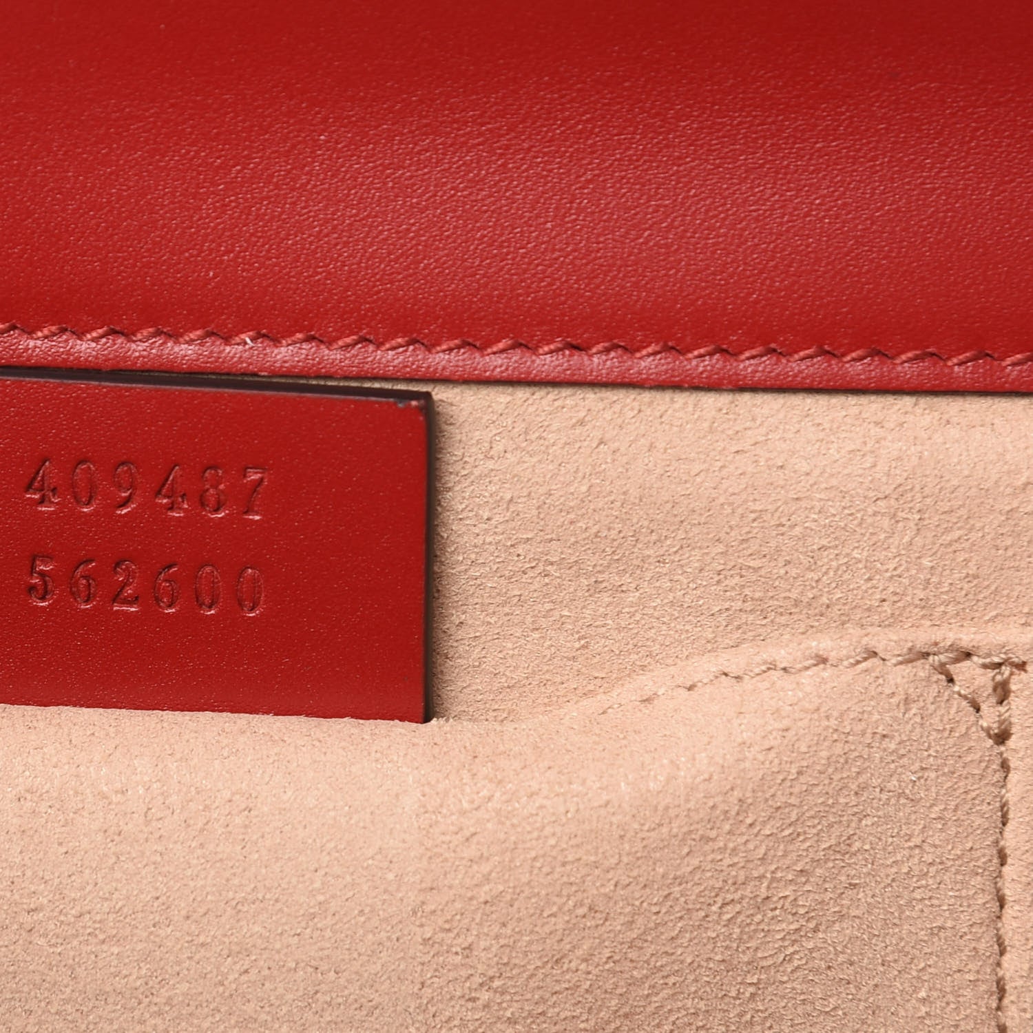 Gucci Guccissima Small Padlock Shoulder Bag Hibiscus Red 7 of 10