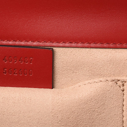 Gucci Guccissima Small Padlock Shoulder Bag Hibiscus Red 7 of 10