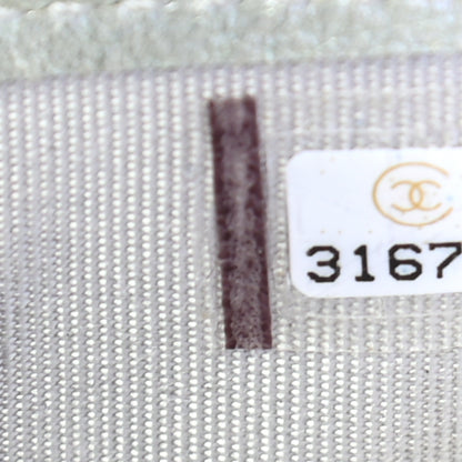 Chanel Gradient Metallic Calfskin Quilted Card Holder Silver Blue Yellow Purple 8 of 8