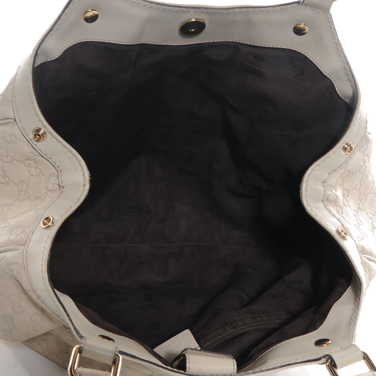 Guccissima Medium Sukey Tote Mystic White