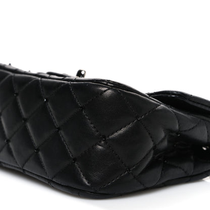Chanel Lambskin Quilted Beaded Extra Mini Rectangular Flap Black 10 of 10