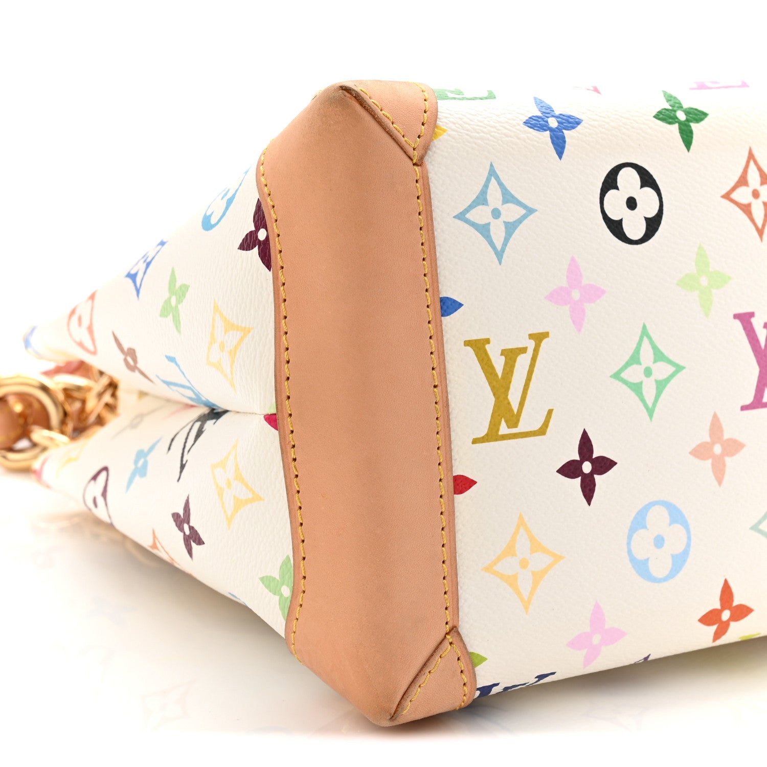 Louis Vuitton Monogram Multicolor Audra White 8 of 10
