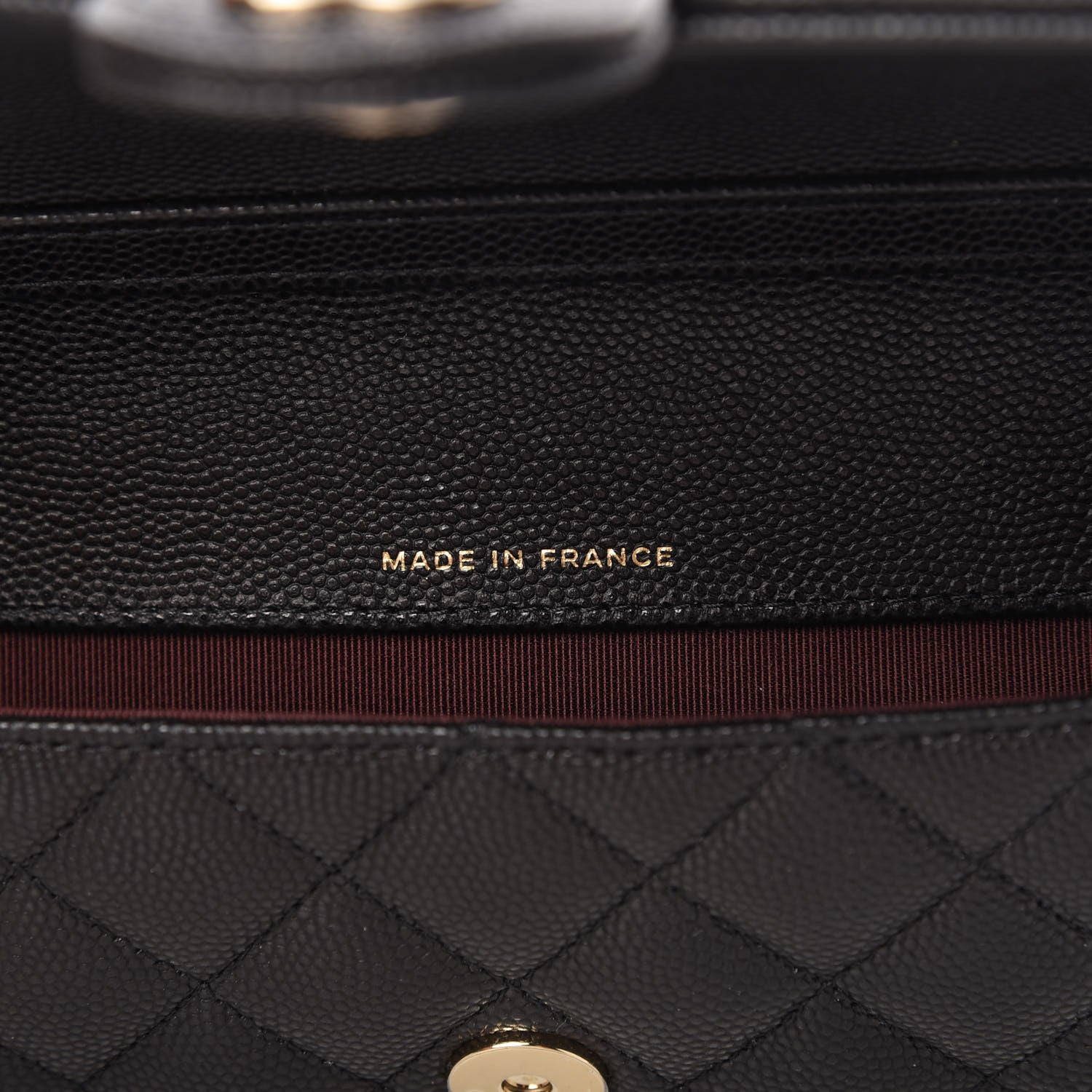 Chanel Caviar Quilted Glasses Case With Chain Black 9 of 12