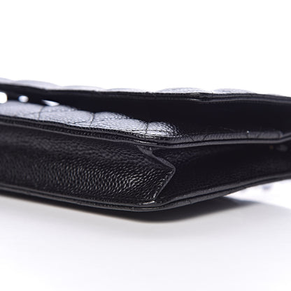 Chanel Caviar Quilted Wallet On Chain WOC Black 11 of 12