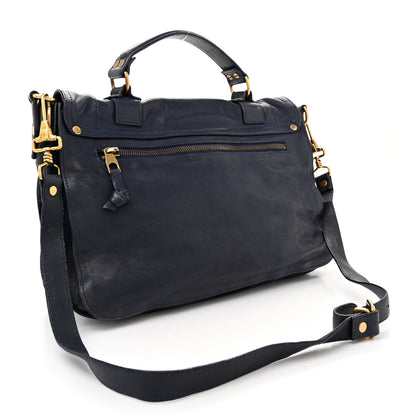 Proenza Schouler Lambskin Medium PS1 Satchel Navy 3 of 23