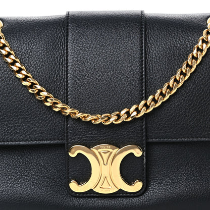Celine Supple Calfskin Teen Victoire Black 8 of 10