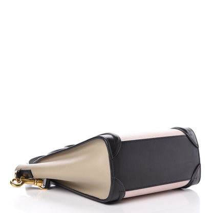 Celine Smooth Drummed Calfskin Nano Tri-Color Luggage Light Rose 4 of 15