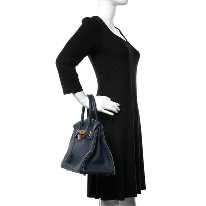 Hermes Togo Birkin 30 Bleu Nuit 2 of 35