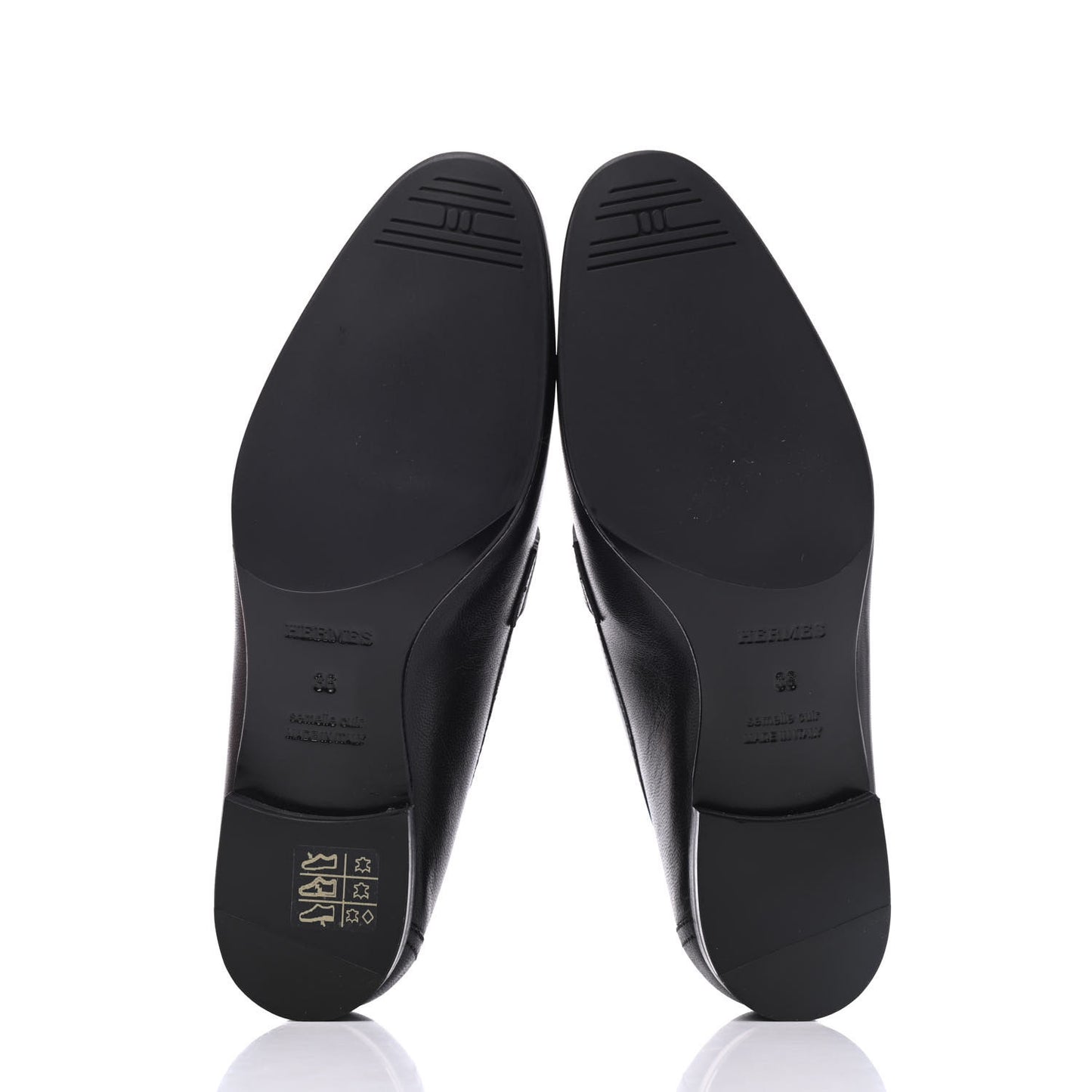 Goatskin Womens Paris Loafers 36 Black