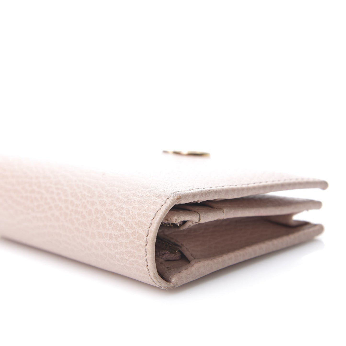 Dollar Calfskin GG Marmont Card Case Perfect Pink