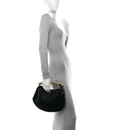 Bottega Veneta Nappa Intrecciato Sardine Bag Black 2 of 13