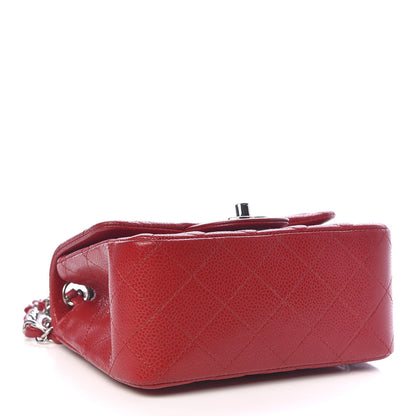 Chanel Caviar Quilted Mini Square Flap Red 4 of 10
