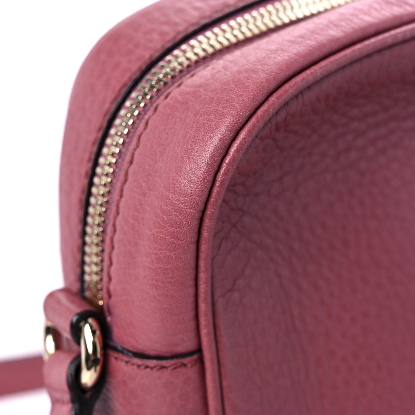 Pebbled Calfskin Small Soho Disco Bag Peonia Flower