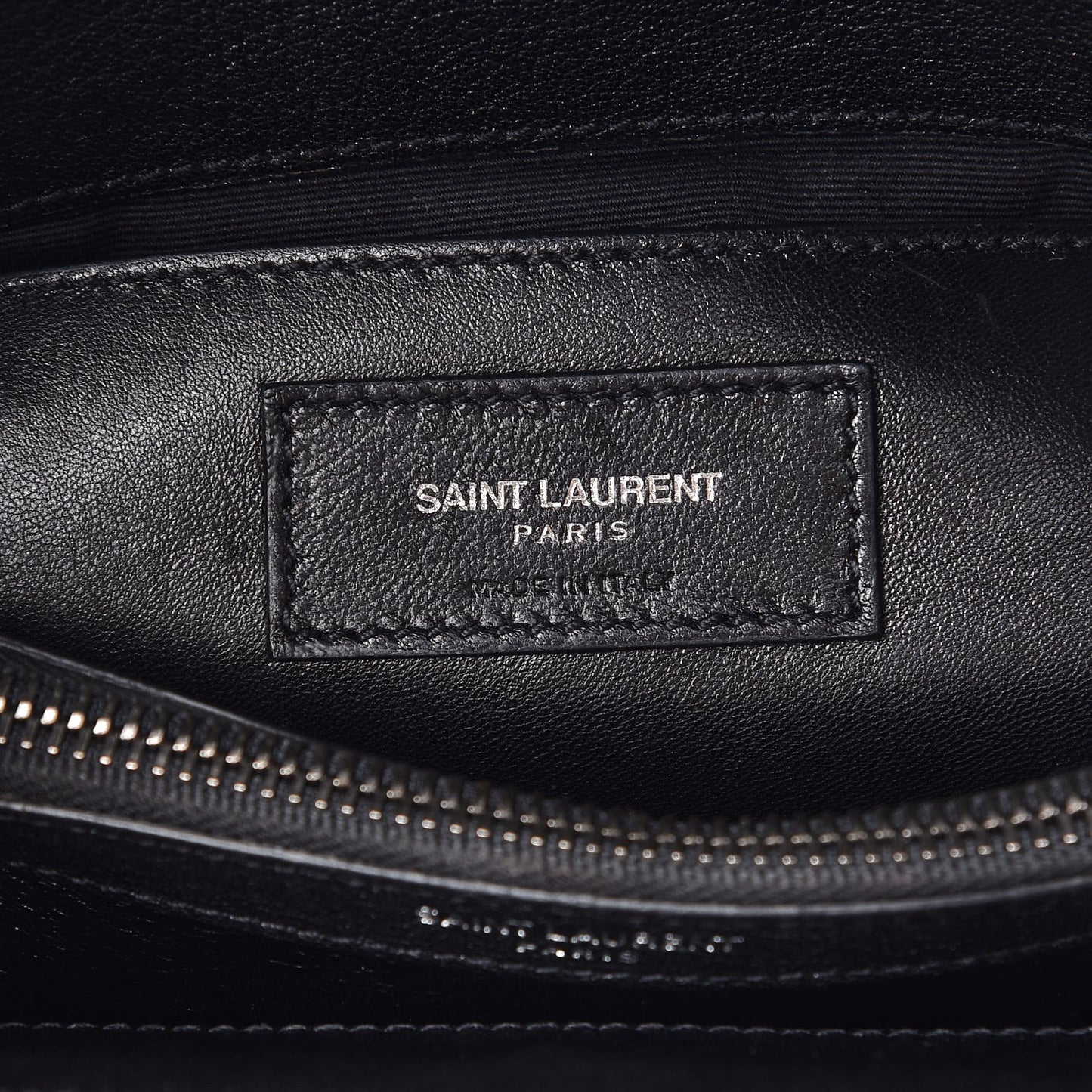 Calfskin Matelasse Diamond Quilted Monogram Medium College Bag Black