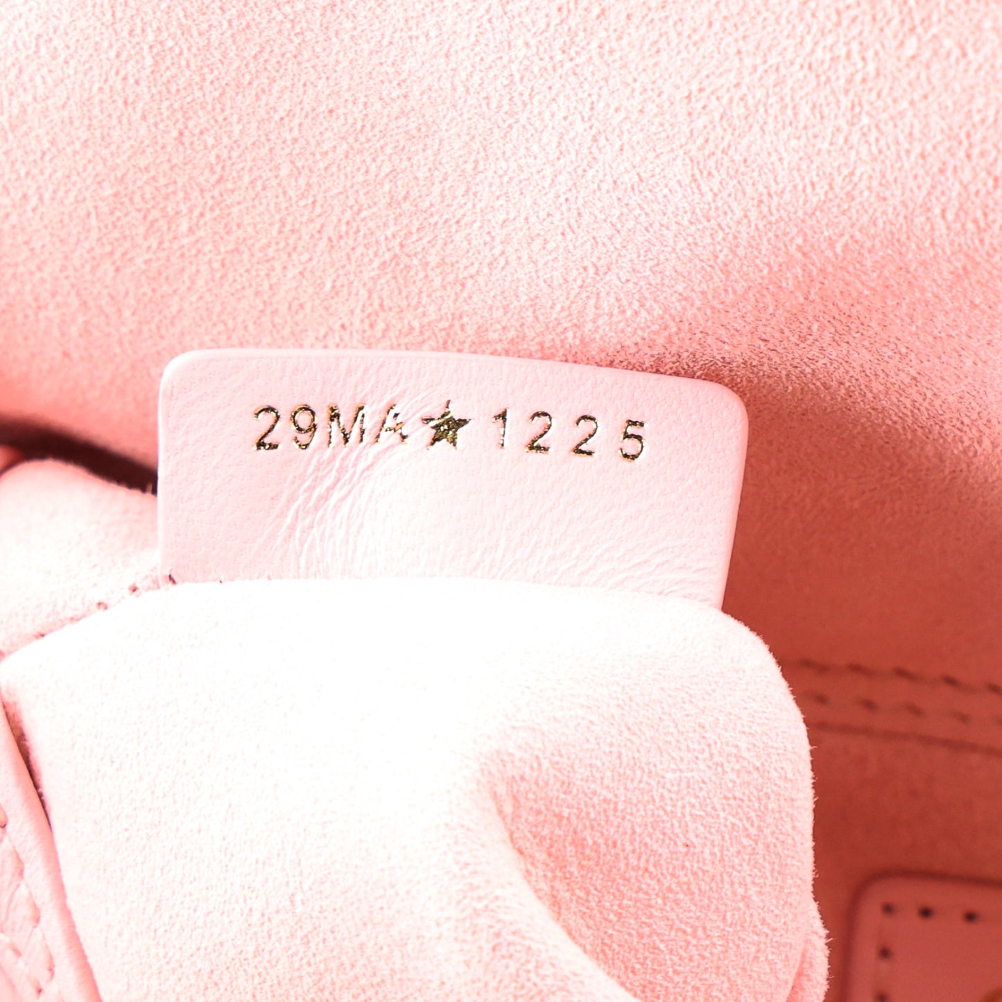 Lambskin Cannage Mini Lady D-Joy Soupir Pink