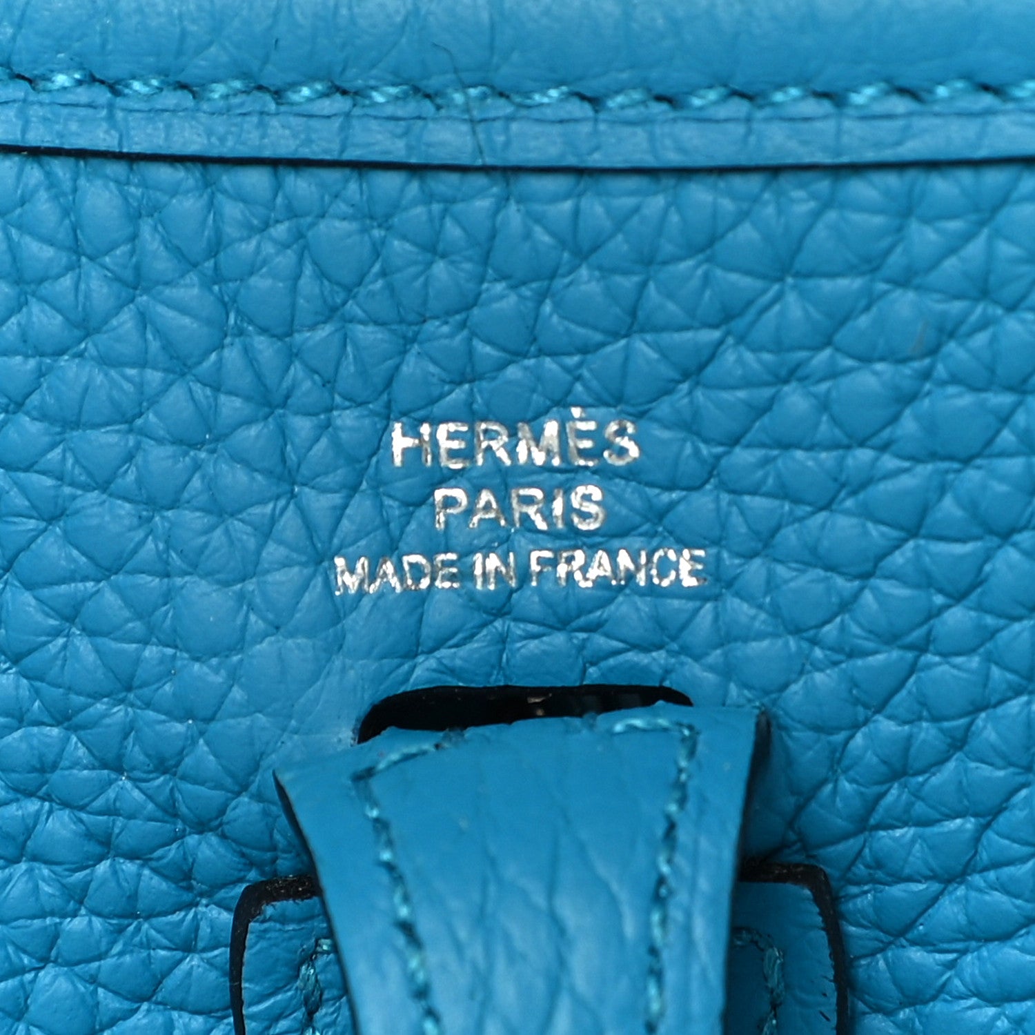 Hermes Taurillon Clemence Evelyne TPM Bleu Frida 4 of 9